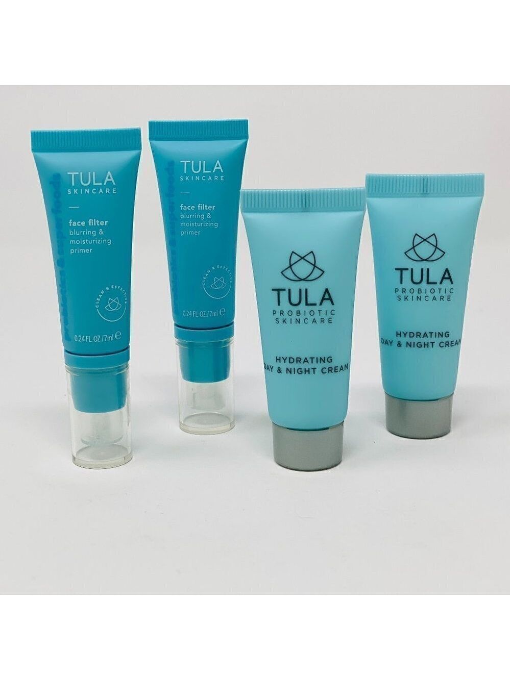 4pc-Tula skincare/2 primers/2 day/nightcream